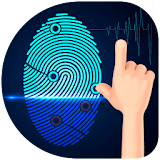 Fingerprint thermometer body icon