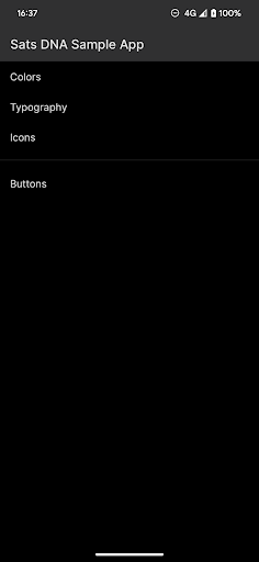 Android application Sats DNA Sample screenshort