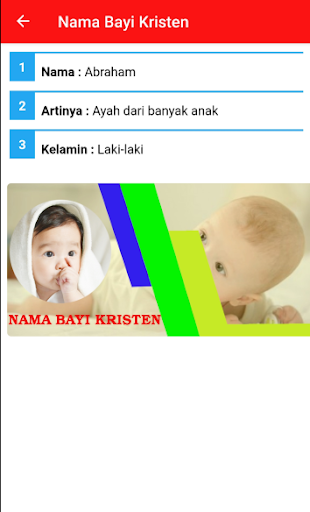 Nama Bayi Kristen dan Artinya