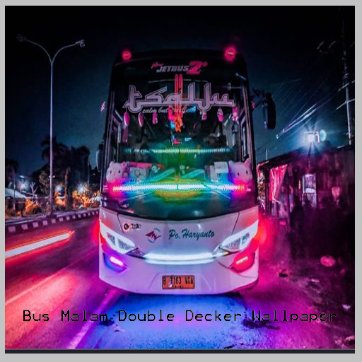 Night Bus Double Decker Wallpa logo