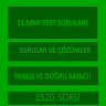 11.Sınıf Tüm Dersler İnternetsiz Test Çöz