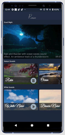 Android application Relaxing Sounds for Sleeping screenshort