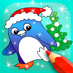 Cover Image of Скачать Happy Kids Animated Christmas Coloring Book 2.2 APK