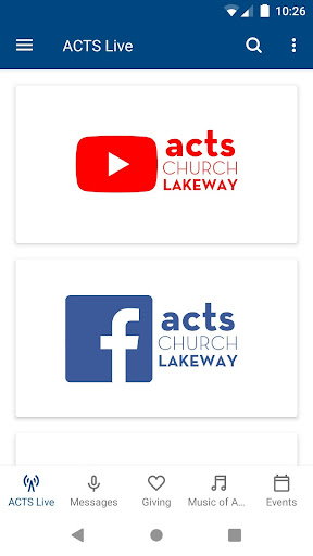 Android application ACTS Lakeway screenshort