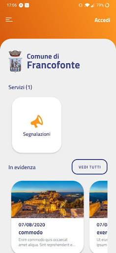 Francofonte App Screen 2