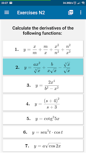 Derivative Table Plus Screen 3