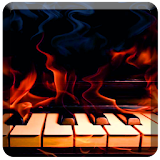 Piano Flame Music Live WP icon