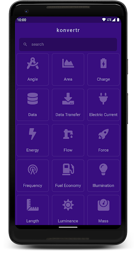 Android application Konvertr - Unit Converter screenshort
