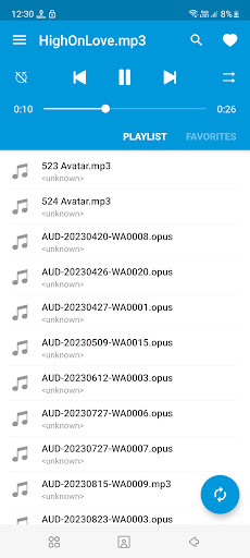 Android application Music Player screenshort