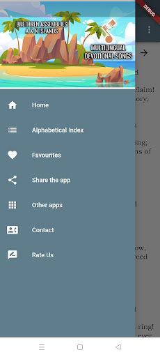 Android application Assembly Hymns A/N Islands screenshort