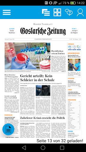 Goslarsche Zeitung E-Paper Screen 3
