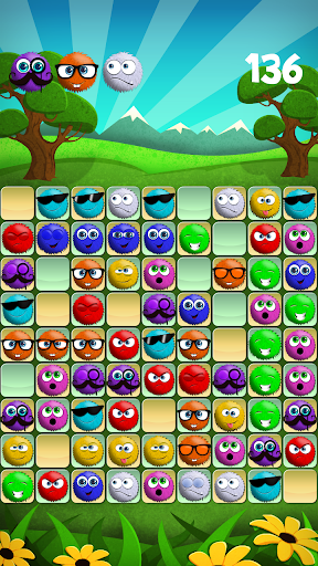 Fluffy balls – 5 in line.