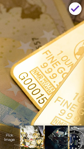 Gold Luxury PIN Screen Lock