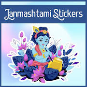 Janmashtami Sticker 2019 (Radha Krishna Sticker)