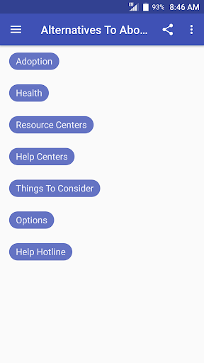 Android application Alternatives To Abortion screenshort