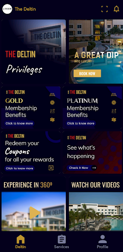 The Deltin Privileges Screen 3