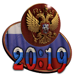 Russian Coat of Arms Clock icon