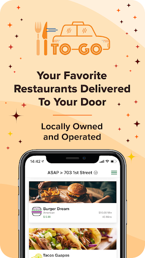 Android application ToGo Delivers screenshort