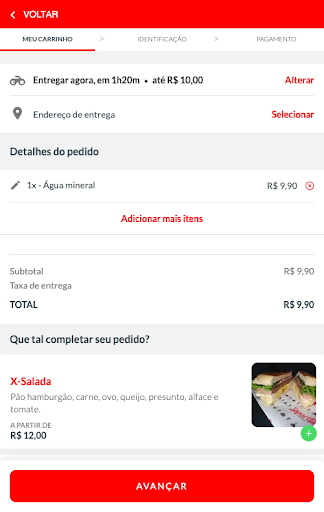 Saporita Delivery Screen 3
