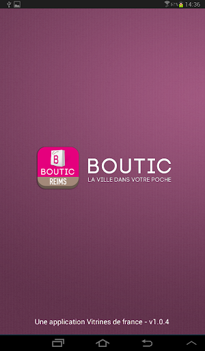 Android application Boutic Reims screenshort