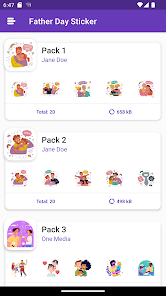 Captura de Pantalla 3 Pegatinas del día del padre. android