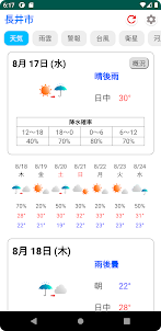 気象庁の天気予報・雨雲・警報・台風・河川情報