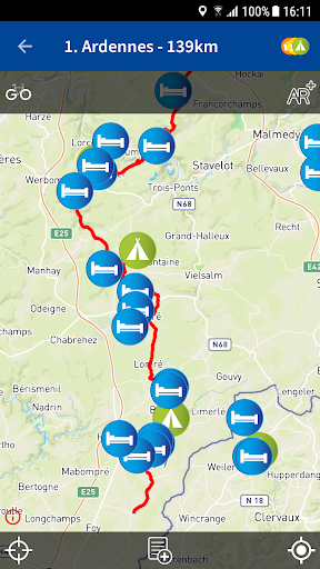 Fietsvakantiewinkel route-app Screen 3