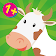 Farm animals game for toddlers icon