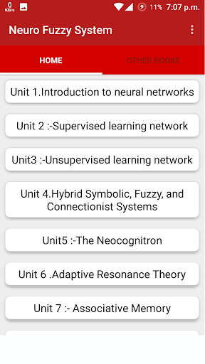 Android application Neural network fuzzy systems screenshort