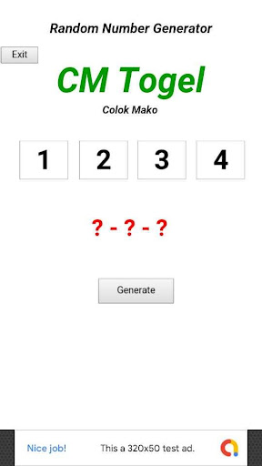 Android application CM Togel screenshort