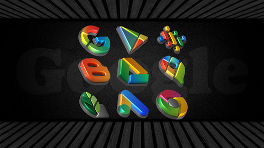 Auric Dark 3D Icon Pack 1 3 2 APK Full Version APK Home