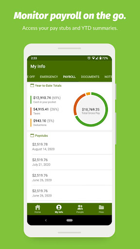 Screenshot of BambooHR