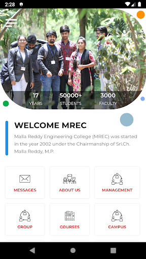 Android application Malla Reddy Engineering Colleg screenshort