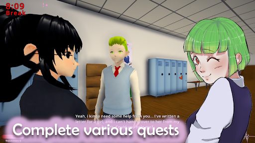 Android application Ai To Noroi: School Simulator screenshort
