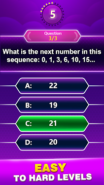 #4. Math Trivia - Quiz Puzzle Game (Android) By: Word Connect Games