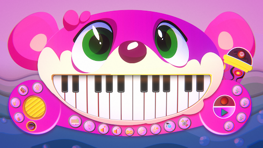 Pink Bear Piano Sound Music