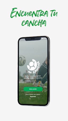 Android application Mi Cancha screenshort