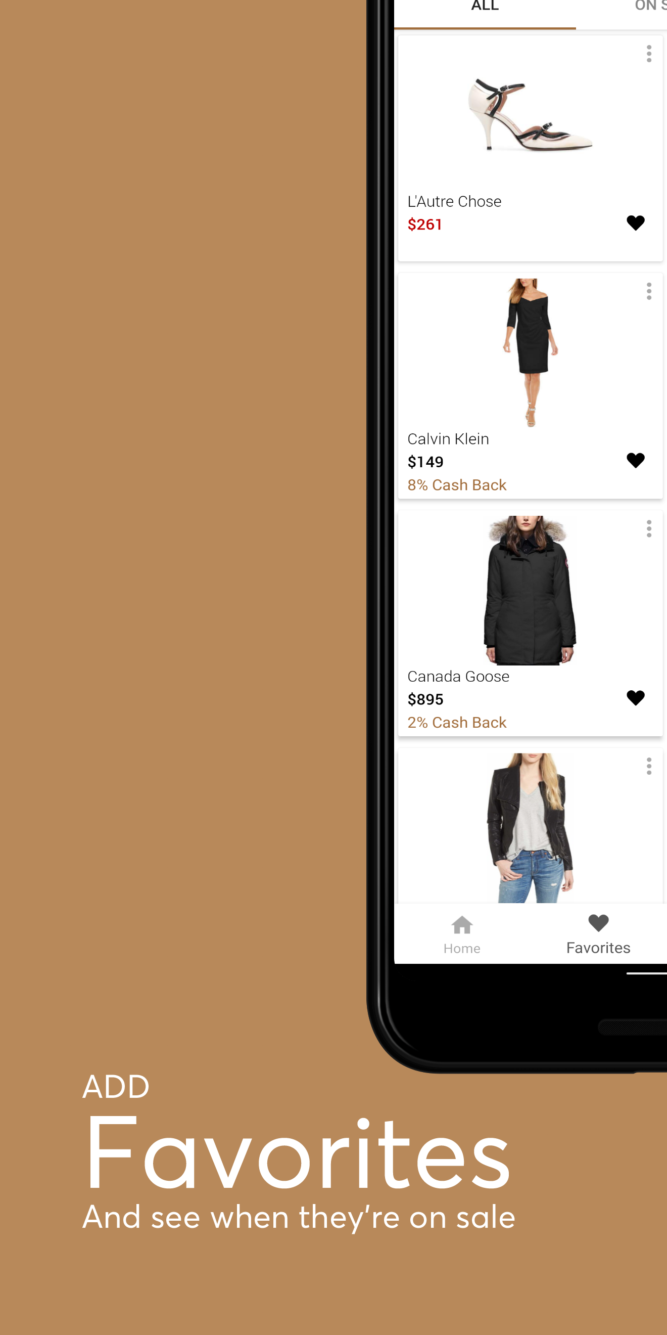 Android application ShopStyle: Fashion & Cash Back screenshort