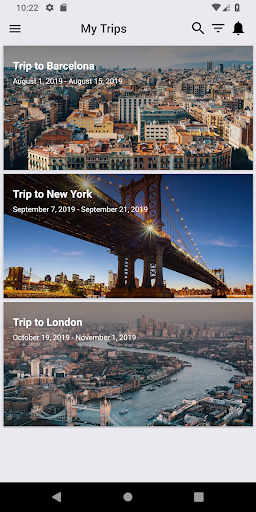 Android application Liberty Travel Go screenshort