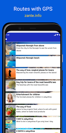 Zante.info Screen 2