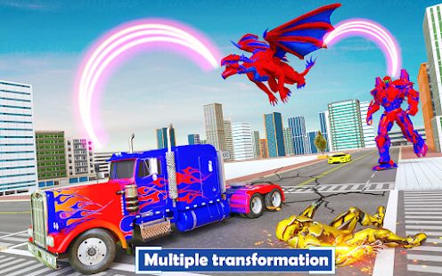 Flying Dragon Transport Truck Transform Robot Game 41 screenshots 8