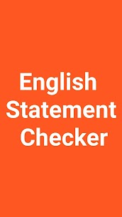 English Statement Checker 1