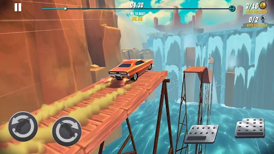 Racing Terrain Car Stunt Trial