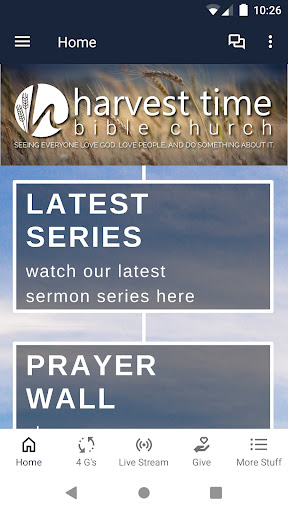Android application Harvest Time Bible Church RF screenshort