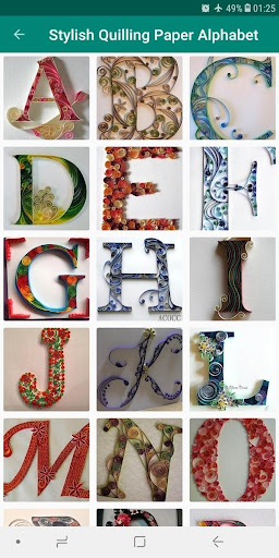 Quilling Paper Alphabet Design Screen 3