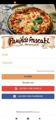 Android application Panificio Frascati screenshort