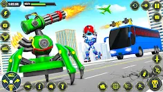 School Bus Robot Car Game - Screenshot 4