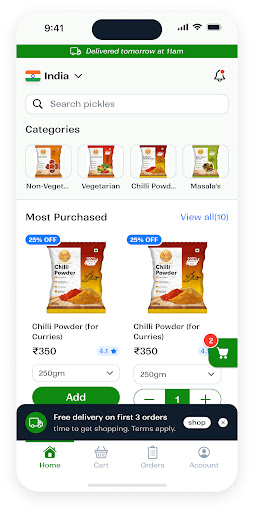 Guntur Raja Pickles Screen 3
