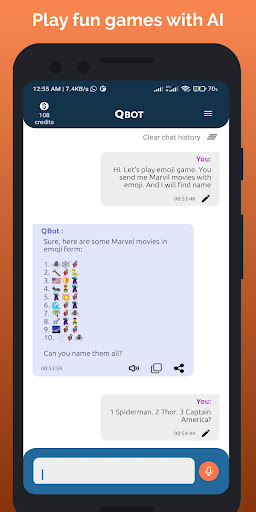 Android application QBot screenshort