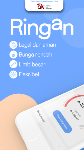 Android application Ringan – Pinjaman Berizin OJK screenshort